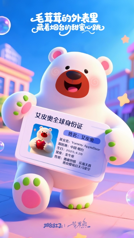 烟台红了 · 苹果熊IP形象营销 项目图 3